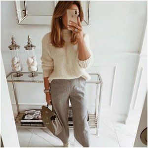 NWT Zara Ecru Oversized Sweater